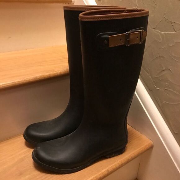 Chooka Sz 8 Black Rain boots - Picture 1 of 4